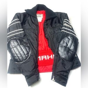 YAMAHA Unisex Small Racing Snowmobile Jacket And Bibs Full Zip Vintage 60s 70s‎